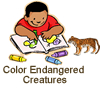 color endangered creatures